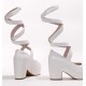 Iris Corolla Customize A Strap Up Chunky Platform Shoes(Reservation/4 Colours/Full Payment Without Shipping)